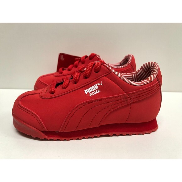 PUMA ROMA NM  Kids Sneakers Shoes Unisex US 8M color red/white -360460 05 - Picture 4 of 8